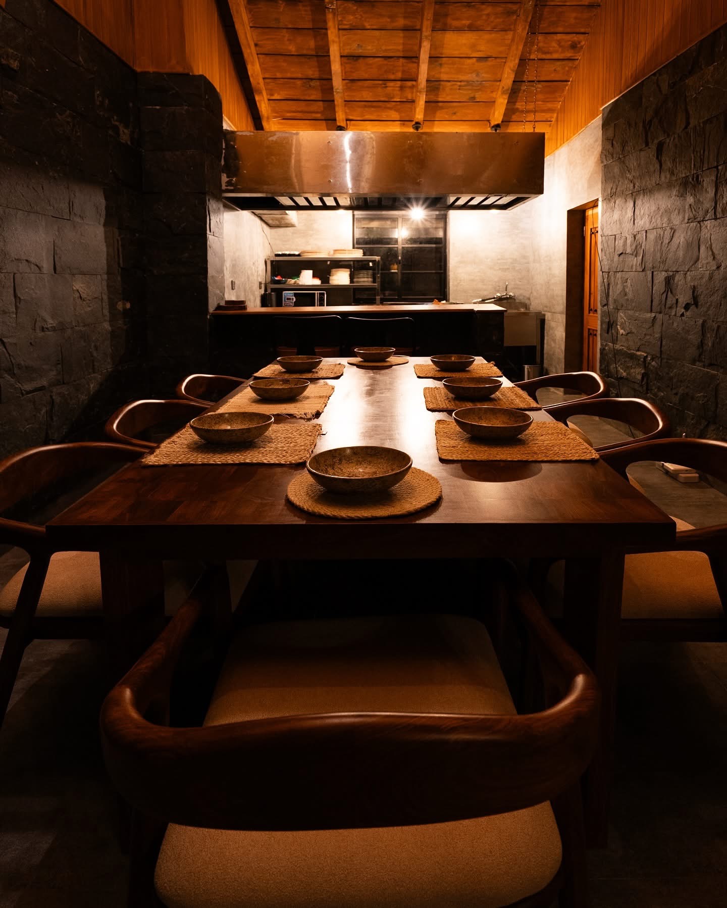 Luxury bedroom interior with mountain view, modern furniture